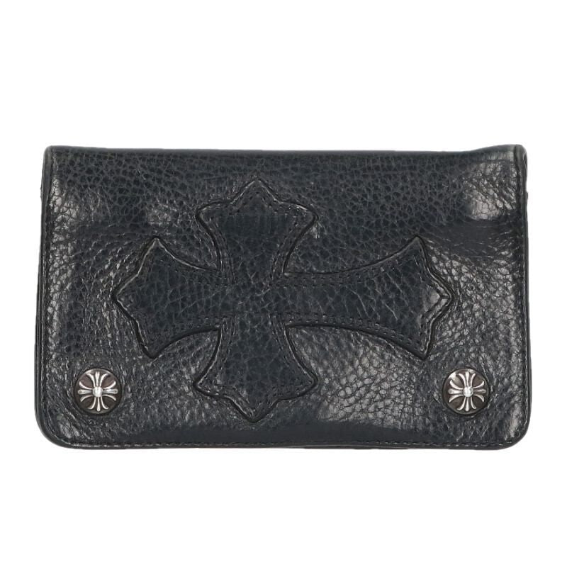 Chrome Hearts Cross Patch 1 Zip Button with Leather Wallet