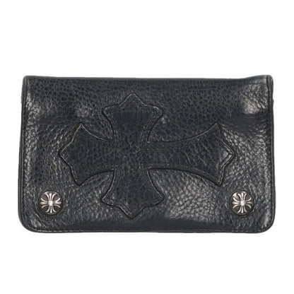Chrome Hearts Cross Patch 1 Zip Button with Leather Wallet