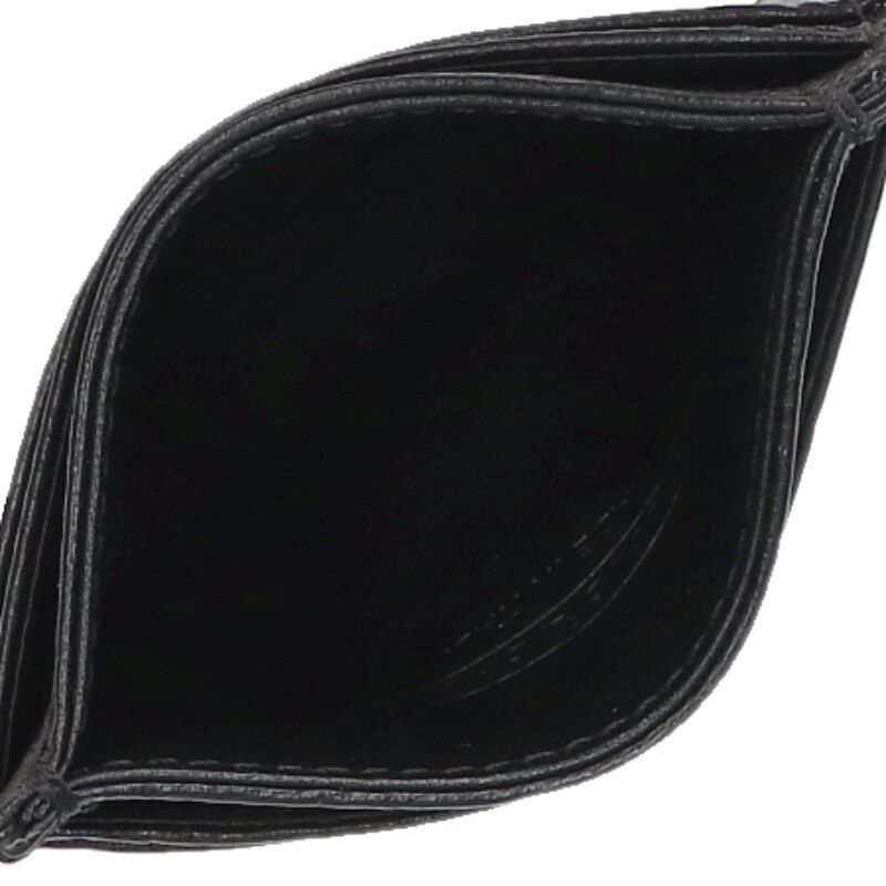 Chrome Hearts Double Side Scroll Label Leather Card Case — view 3
