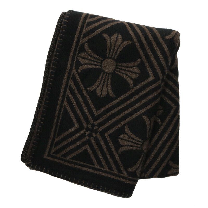 Chrome Hearts CH Plus All Over Pattern Cashmere Shoulder Bag