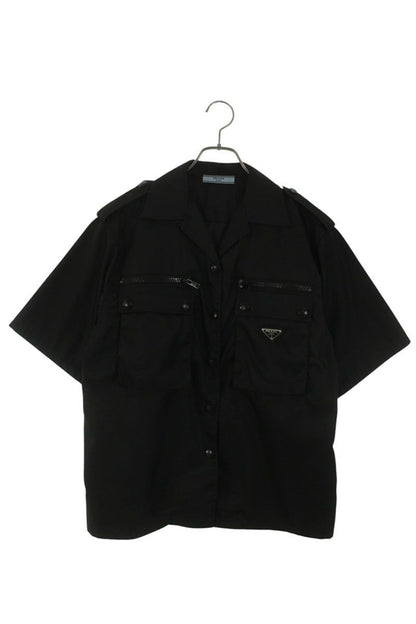 Prada Multi Pocket Nylon Short Sleeve Shirt 36