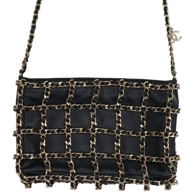 Chanel Cruise Collection Lambskin Chain Shoulder Bag