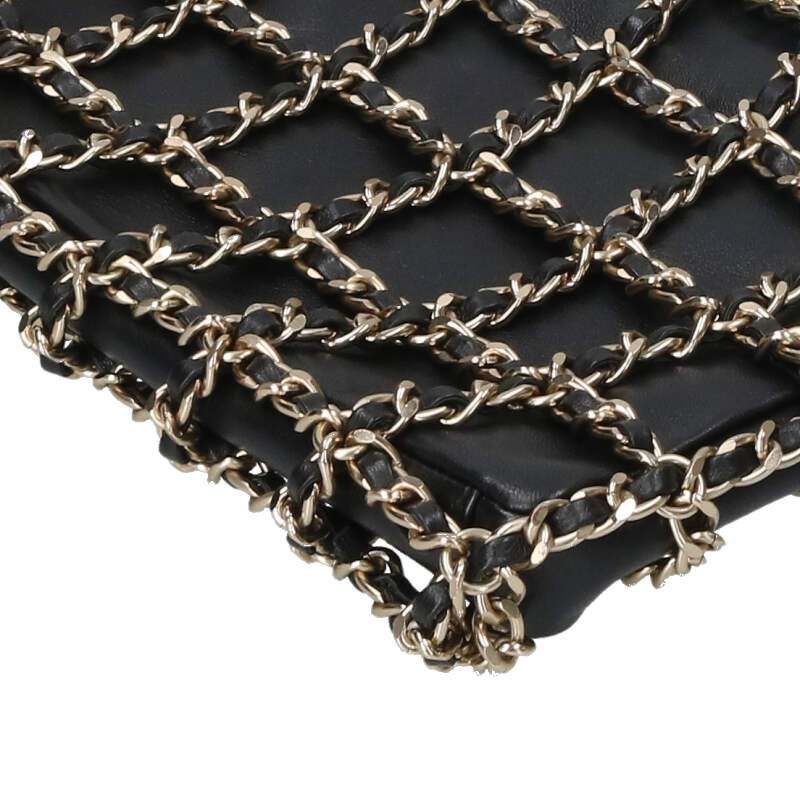 Chanel Cruise Collection Lambskin Chain Shoulder Bag — view 4