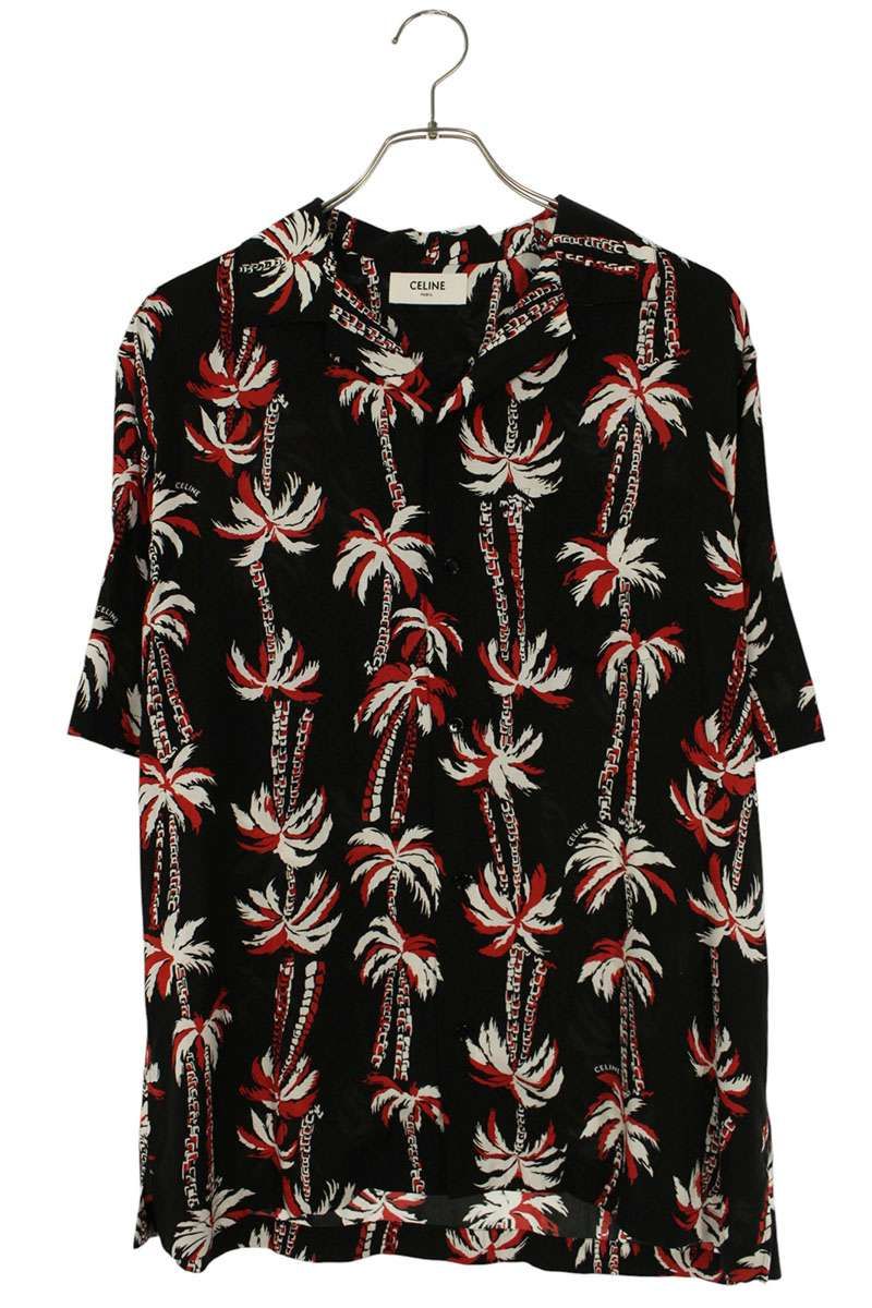 Celine All Over Pattern Hawaiian Short Sleeve Shirt 37