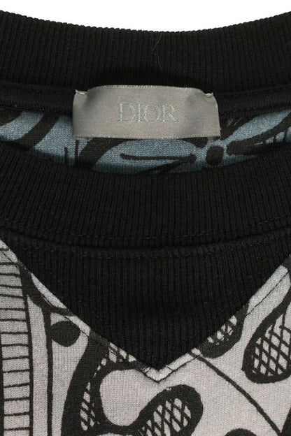 Dior and Shawn Flower All Over Pattern T-Shirt — view 3