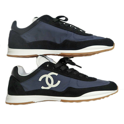 Chanel Sneakers 37 Navy Black Shoes — view 4