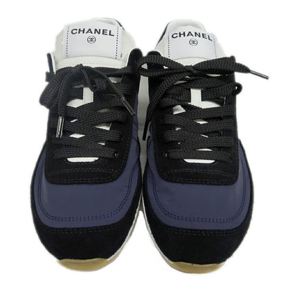 Chanel Sneakers 37 Navy Black Shoes — view 3