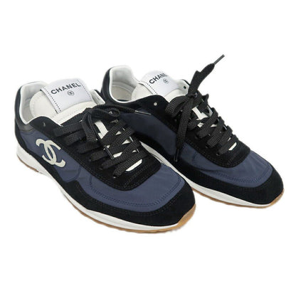 Chanel Sneakers 37 Navy Black Shoes — view 2