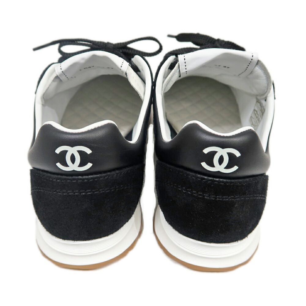 Chanel Sneakers 37 Navy Black Shoes — view 7