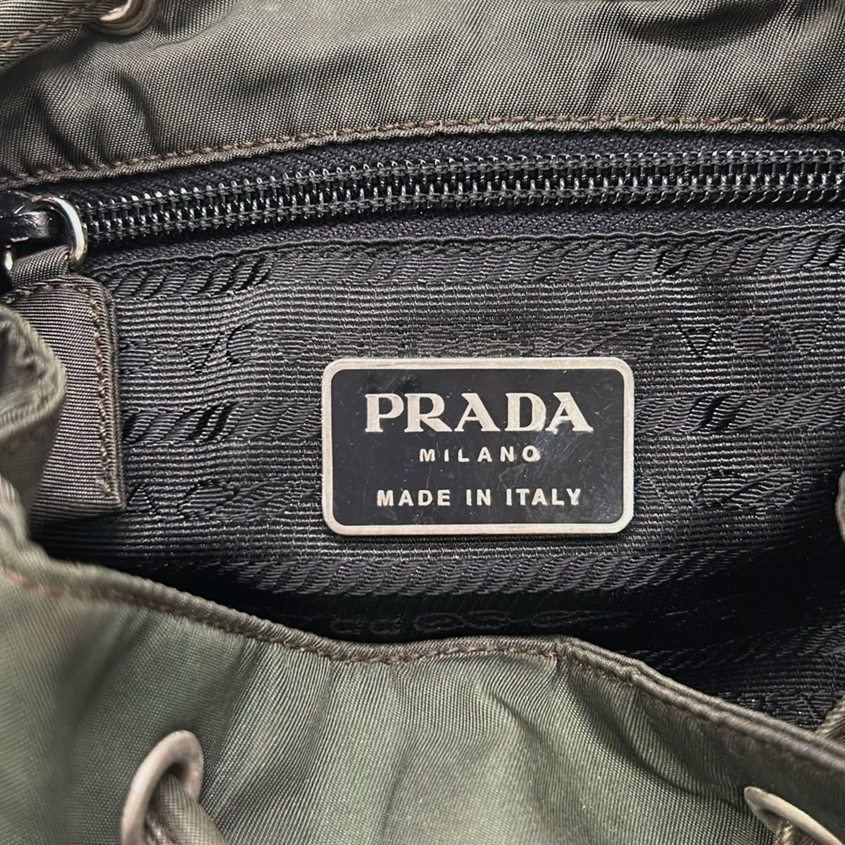 Prada Backpack Sac Khaki Mini Bag — view 9