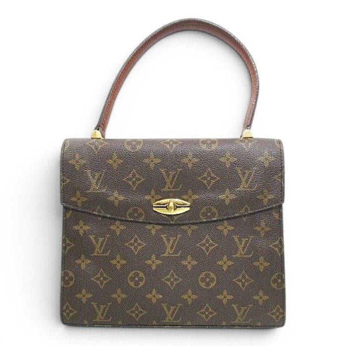 Louis Vuitton Malesherbes Handbag Monogram Brown — view 2