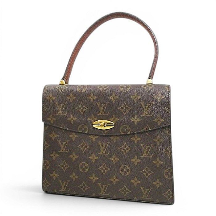 Louis Vuitton Malesherbes Handbag Monogram Brown