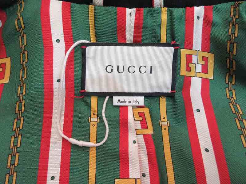 Gucci Jacket Tailored Piping Gold Button Black 42 — view 5