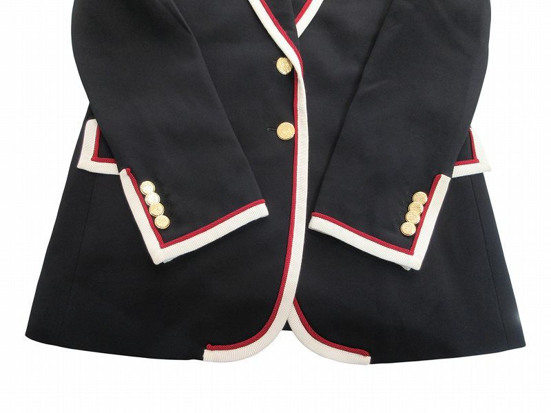 Gucci Jacket Tailored Piping Gold Button Black 42 — view 8