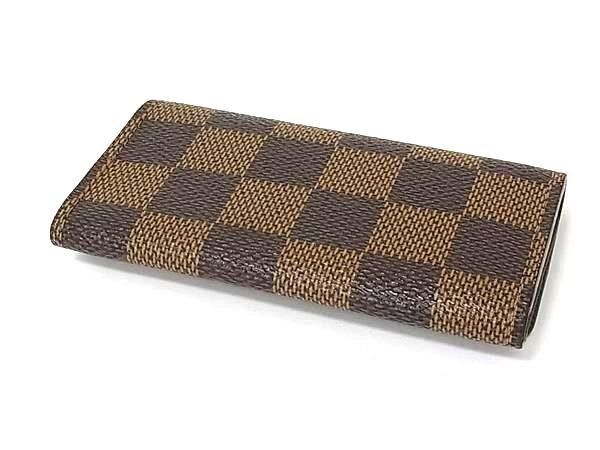 Louis Vuitton Key Case Multicles 4 Brown Damier 4 Rows Gold Key Holder — view 2