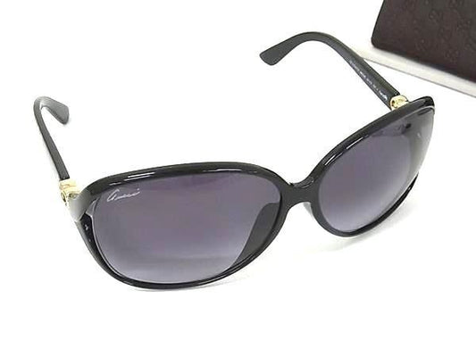 Gucci Sunglasses Brea Heart S Black Lens Clear Acetate Eyewear