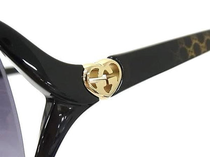 Gucci Sunglasses Brea Heart S Black Lens Clear Acetate Eyewear — view 3