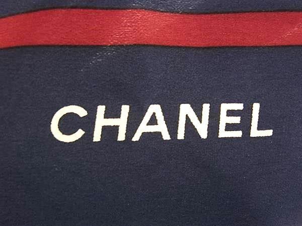 Chanel Shawl Navy Multicolor Silk 100% Large Geometric Pattern Scarf — view 4