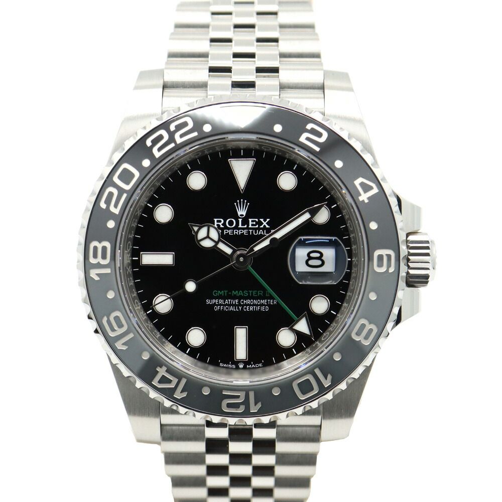 Rolex GMT Master 2 Gray Black Watch Polished