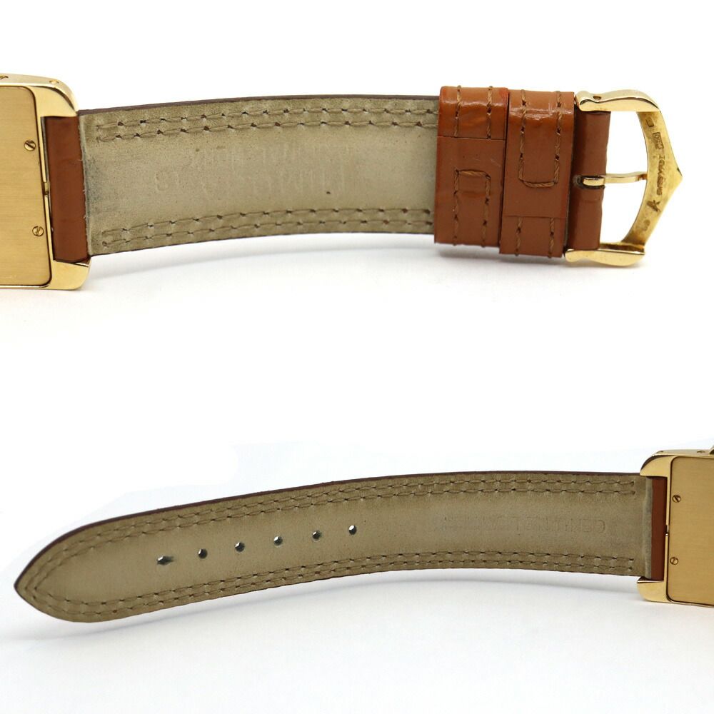Cartier Tank American LM Chrono Reflex Watch Yellow Gold Perpetual Carre 18k — view 7