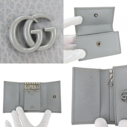 Gucci Key Case GG Marmont Leather Gray 6 Consecutive Key Holder — view 6