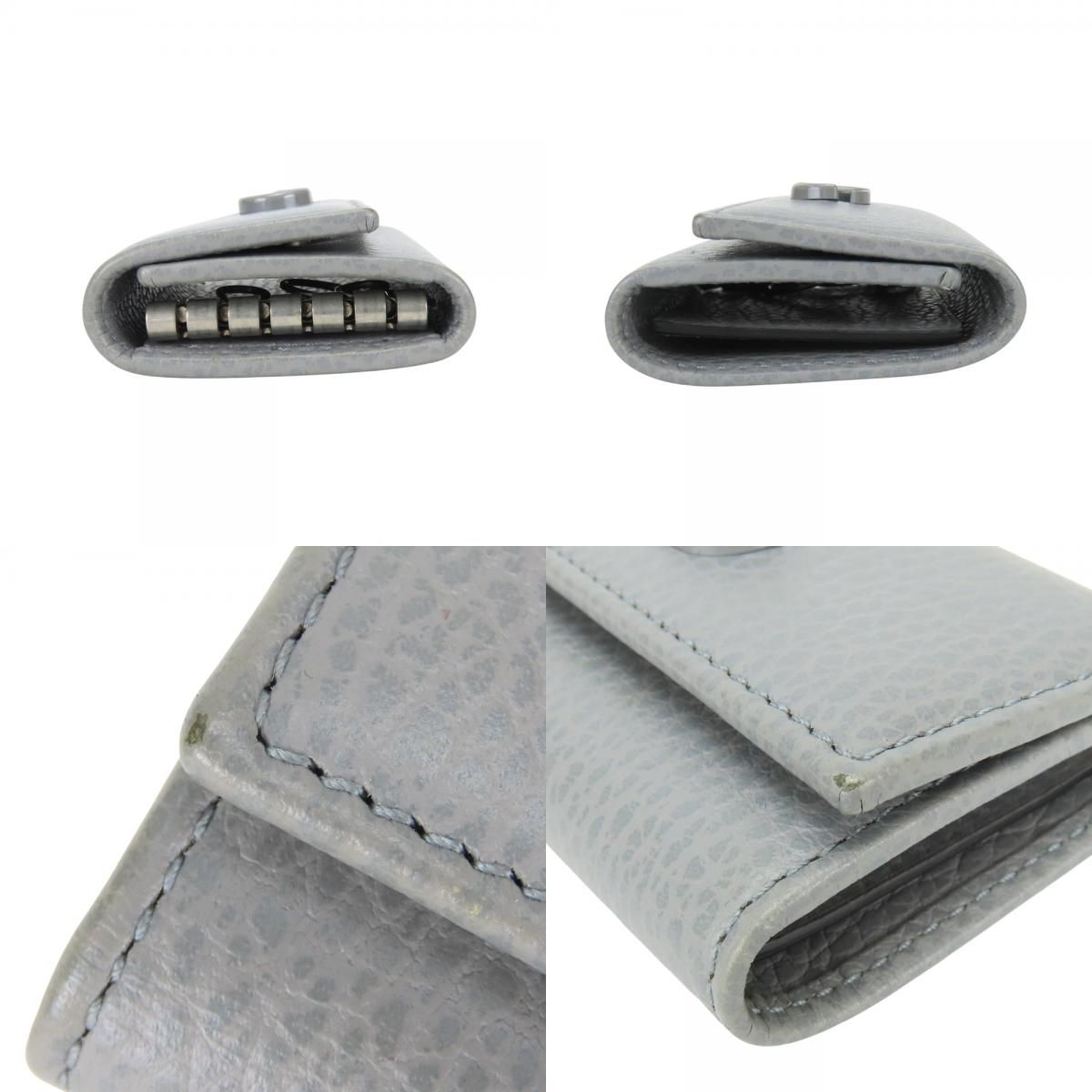 Gucci Key Case GG Marmont Leather Gray 6 Consecutive Key Holder — view 4