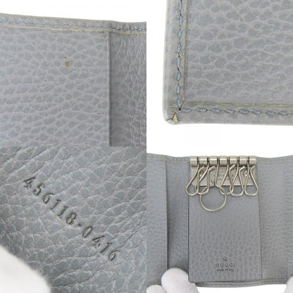 Gucci Key Case GG Marmont Leather Gray 6 Consecutive Key Holder — view 7