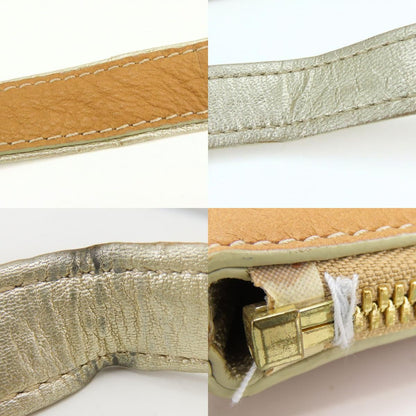 Loewe Shoulder Bag Anagram Nylon Leather Blue Camel Chien Pants Gold Crossbody — view 7
