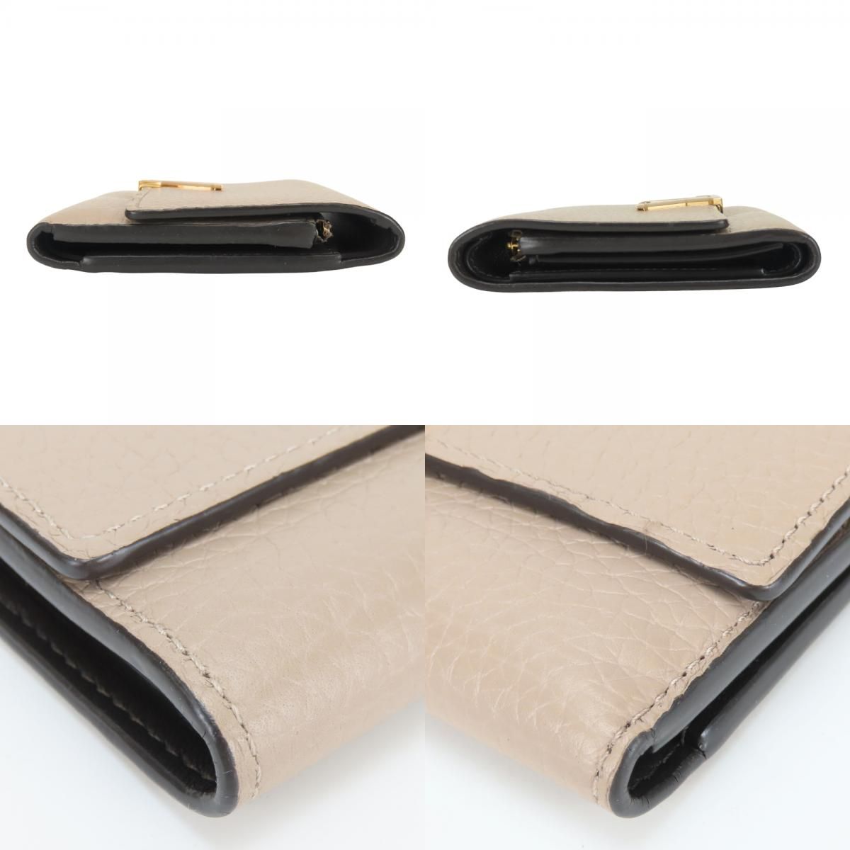 Louis Vuitton Trifold Wallet Portefeuille Capucines Compact Taurillon Leather — view 4