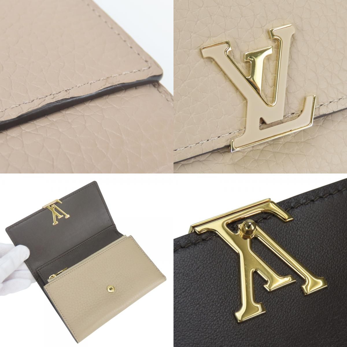 Louis Vuitton Trifold Wallet Portefeuille Capucines Compact Taurillon Leather — view 5