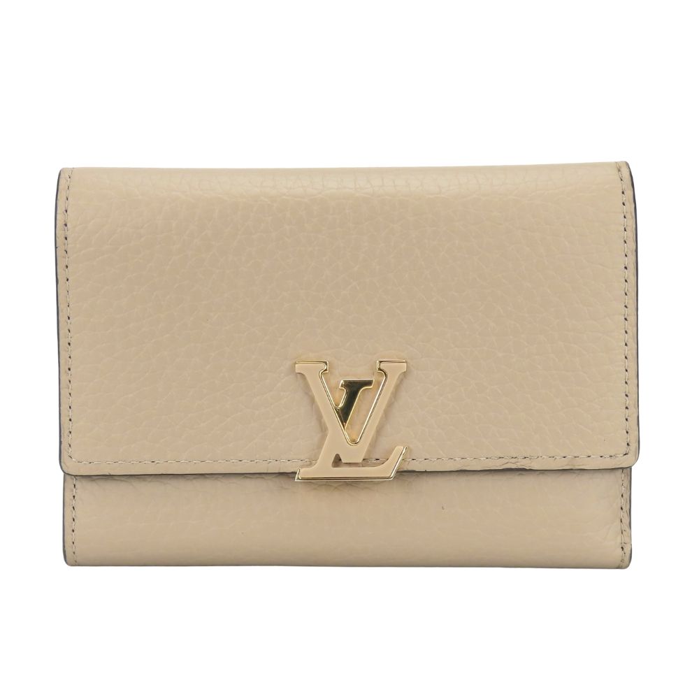Louis Vuitton Trifold Wallet Portefeuille Capucines Compact Taurillon Leather