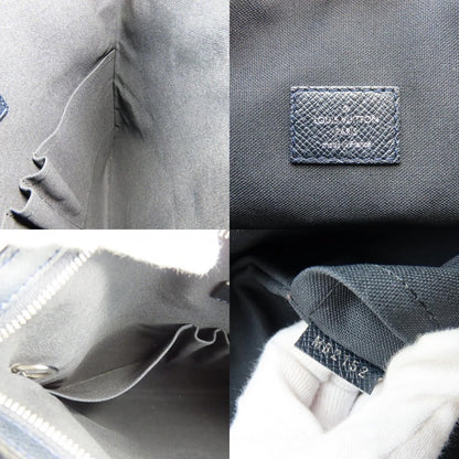 Louis Vuitton Shoulder Bag Sasha Taiga Dark Navy Crossbody Daily Use — view 8
