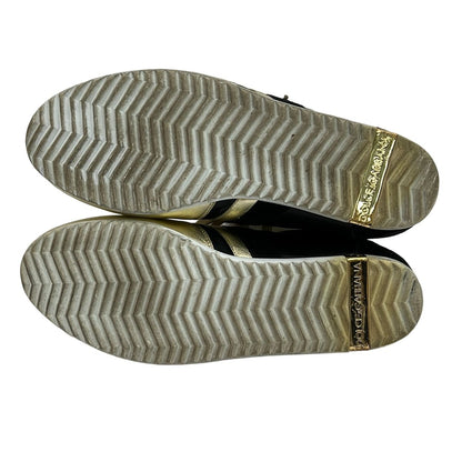 Dolce & Gabbana Sneakers 8 Black Gold Leather — view 4