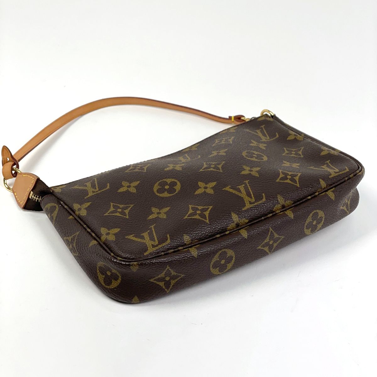 Louis Vuitton Pochette Makeup Cosmetics Pouch Monogram Brown — view 2