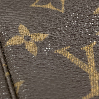 Louis Vuitton Mini Pochette Makeup Cosmetics Pouch Monogram Brown — view 4