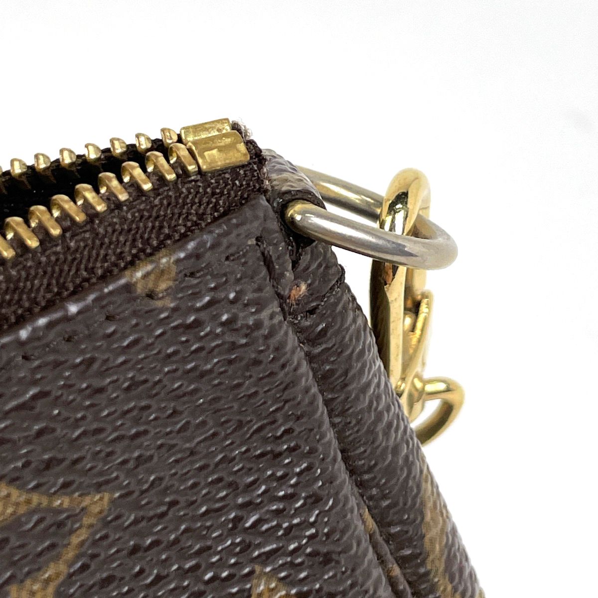 Louis Vuitton Mini Pochette Makeup Cosmetics Pouch Monogram Brown — view 5