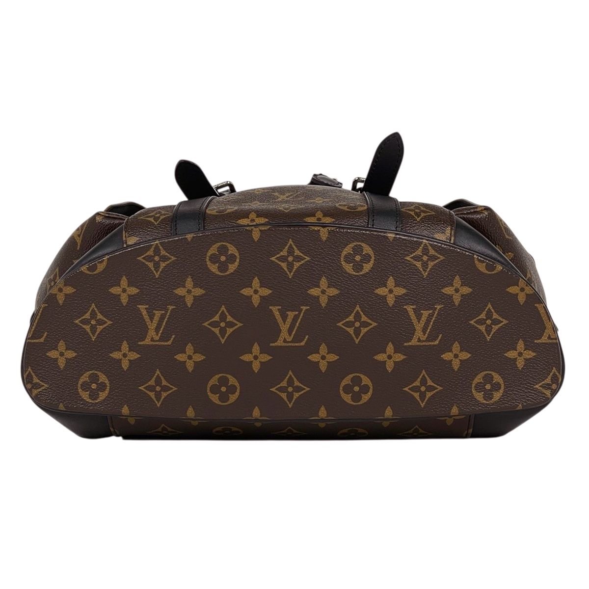 Louis Vuitton Christopher MM Backpack Monogram Macassar Brown Noir — view 5