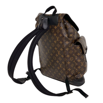 Louis Vuitton Christopher MM Backpack Monogram Macassar Brown Noir — view 6