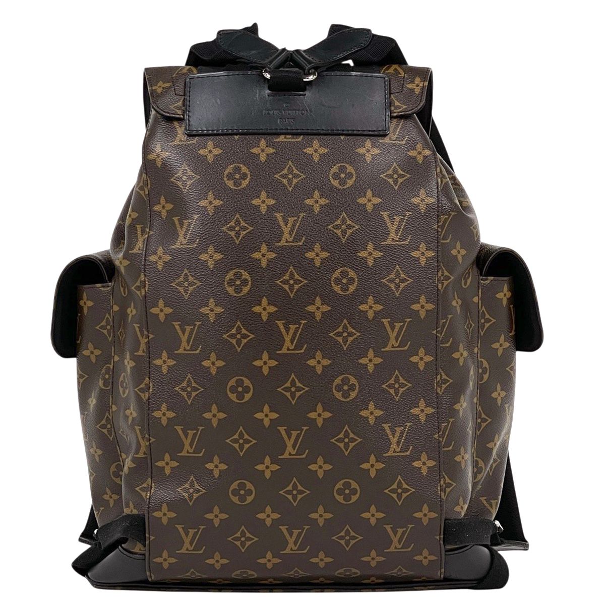 Louis Vuitton Christopher MM Backpack Monogram Macassar Brown Noir — view 3
