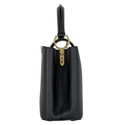 Louis Vuitton Capucines BB 2-Way Handbag Taurillon Black — view 2