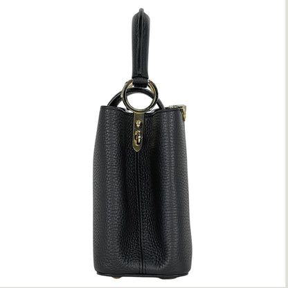 Louis Vuitton Capucines BB 2-Way Handbag Taurillon Black — view 4