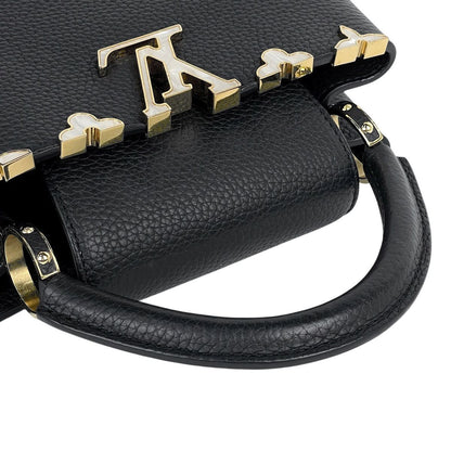 Louis Vuitton Capucines BB 2-Way Handbag Taurillon Black — view 9