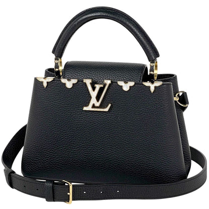 Louis Vuitton Capucines BB 2-Way Handbag Taurillon Black