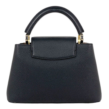 Louis Vuitton Capucines BB 2-Way Handbag Taurillon Black — view 3