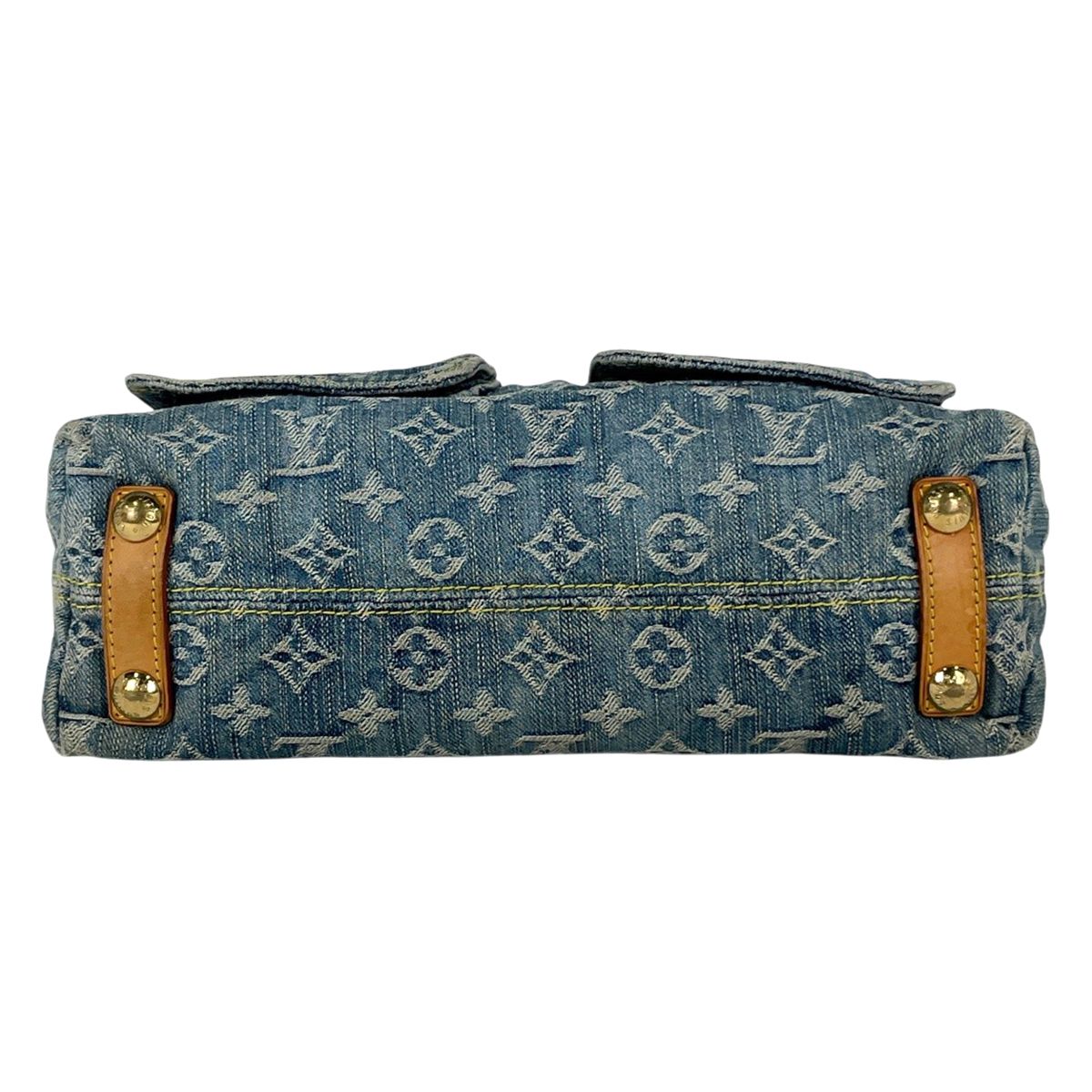 Louis Vuitton PM Shoulder Bag Monogram Denim Blue — view 5