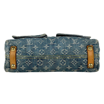Louis Vuitton PM Shoulder Bag Monogram Denim Blue — view 5