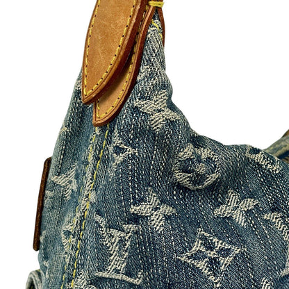 Louis Vuitton PM Shoulder Bag Monogram Denim Blue — view 8