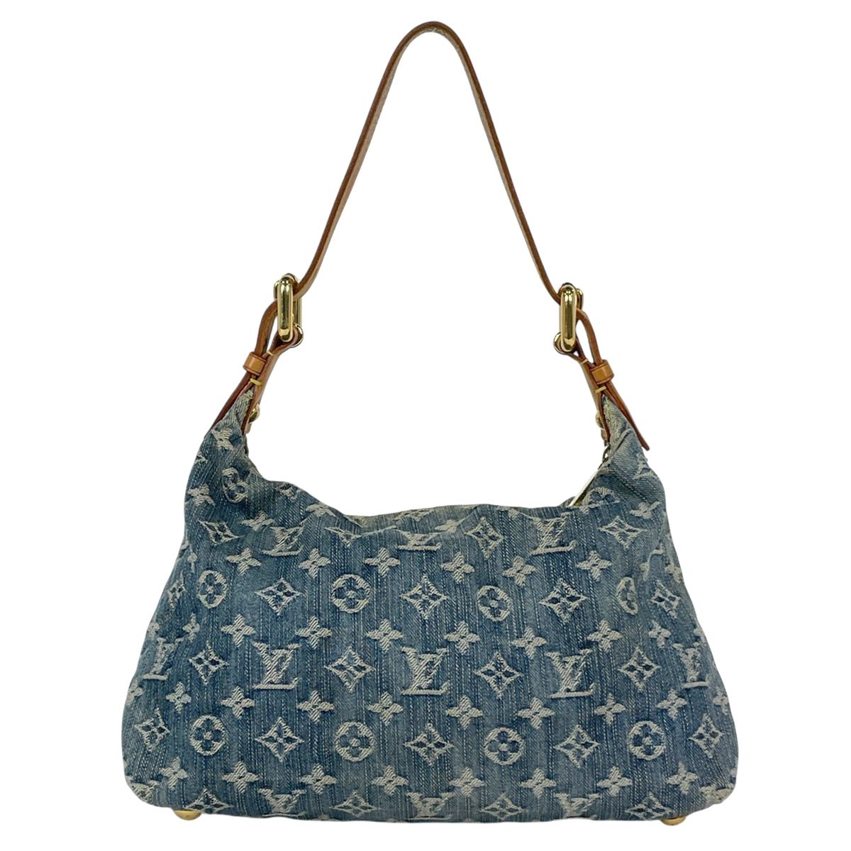 Louis Vuitton PM Shoulder Bag Monogram Denim Blue — view 3