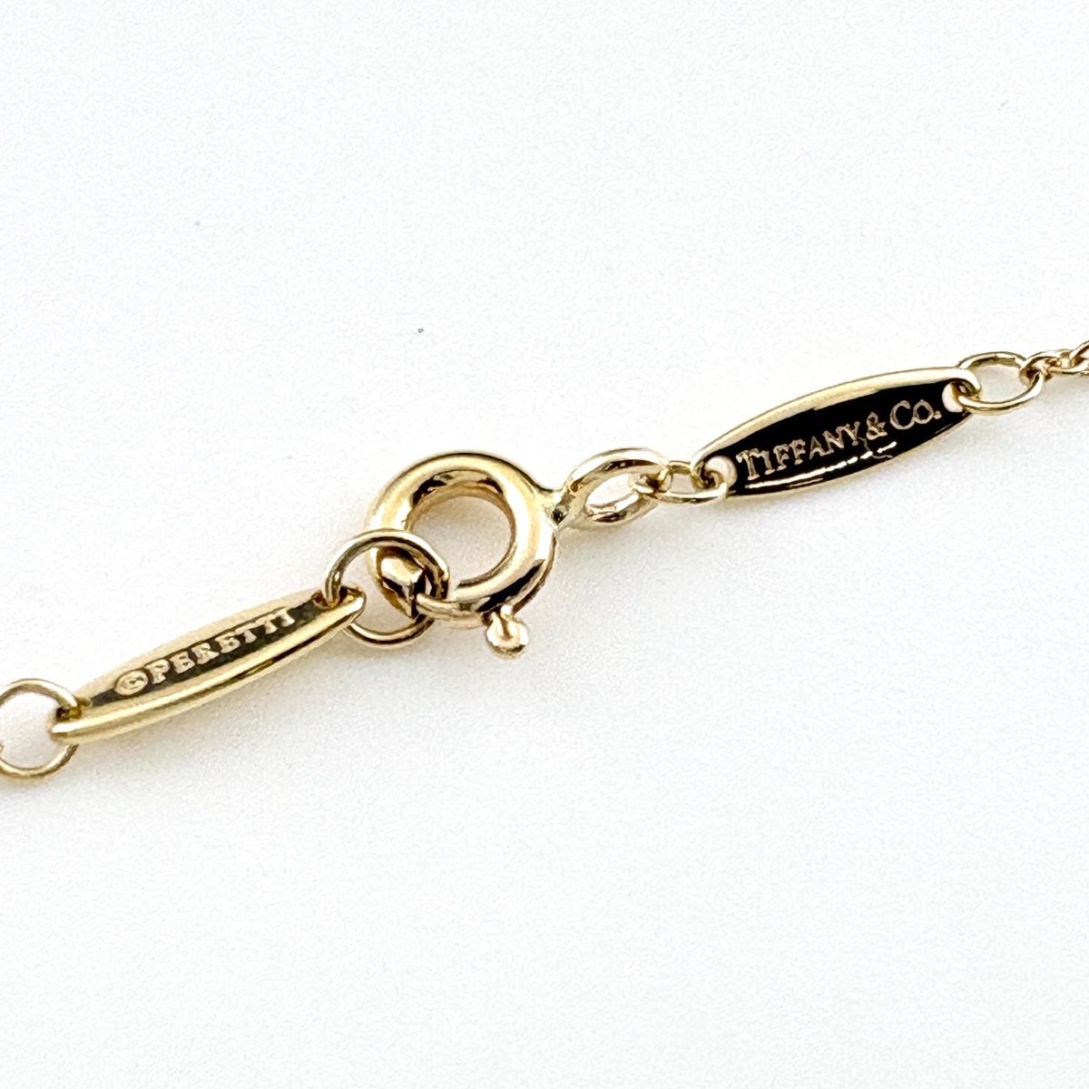 Tiffany & Co by the Yard Necklace YG Yellow Gold Pendant 750 Diamond — view 4