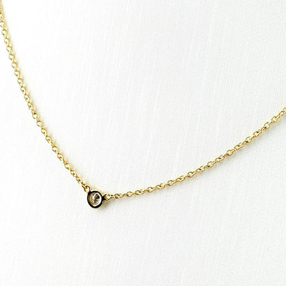 Tiffany & Co by the Yard Necklace YG Yellow Gold Pendant 750 Diamond — view 2